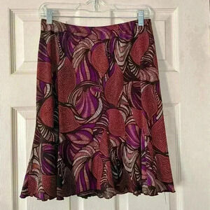 Briggs New York geometric pattern skirt. Size medium